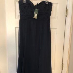 Never worn, Ralph Lauren strapless gown